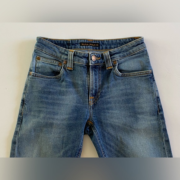 NUDIE JEANS Premium Organic Cotton Made in Italy Women's Skinny Jeans Size 26 - Picture 3 of 14